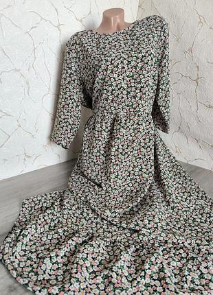 Сукня довга квітковий принт