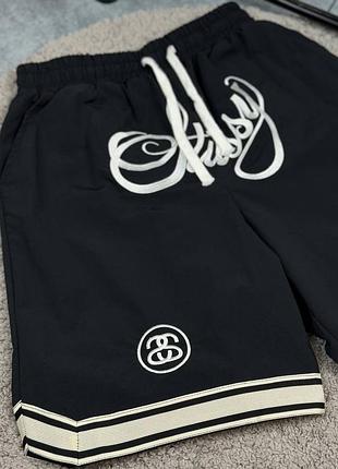 Шорти stussy чорні чоловічі