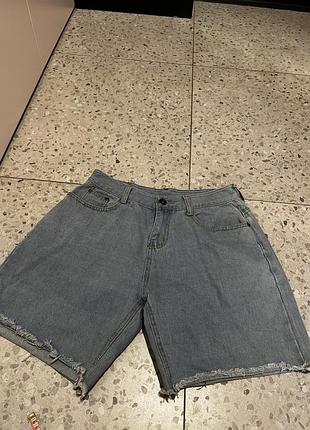 Джинсові шорти бермуди