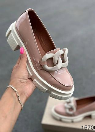 Лоферы натуральная кожа