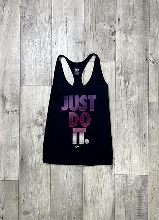 Nike dri-fit майка m размер женская спортивная черная оригинал