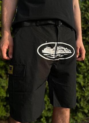Шорти карго cortez чорні чоловічі