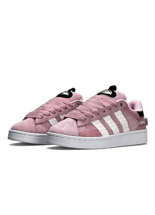 Женские кроссовки adidas originals campus 00s pink white
