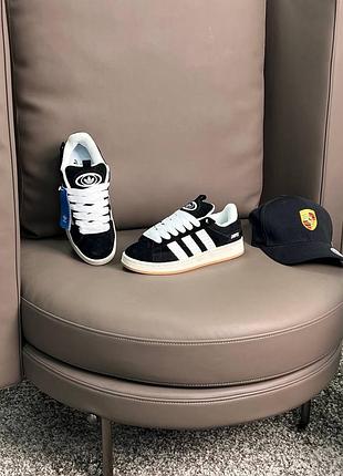 Женские кроссовки adidas originals campus 00s black white beige