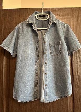Джинсова сорочка синя