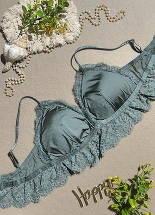 Бюстгальтер бралетт с кружевом