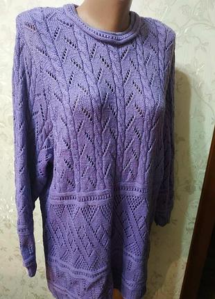 Чудовий светр великого розміру светр ручної роботи