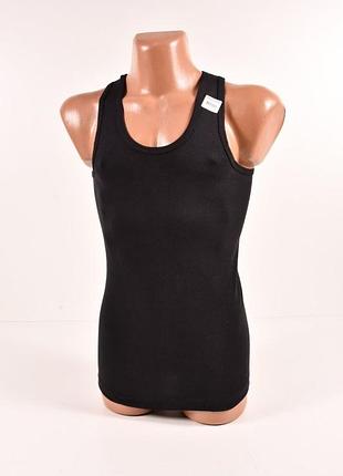 Майка чоловіча трикотажна кол. чорний "donella"