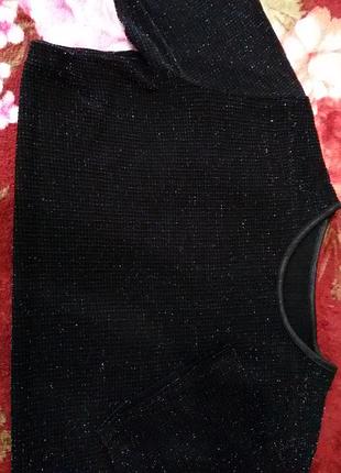 Футболка з люрексом чорна, гарна та якісна