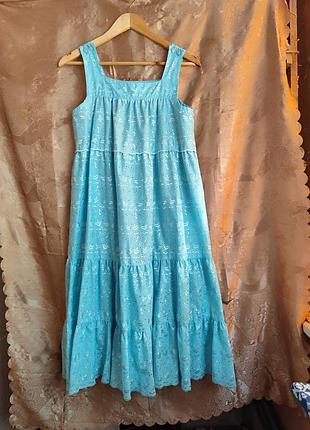 Женское платье сарафан длинная прошва с-м размер