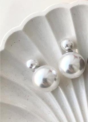 Сережки, пусети, гвоздики, сережки,жемчуг, перлини діор