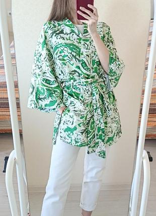 Лляна сорочка zara 2
