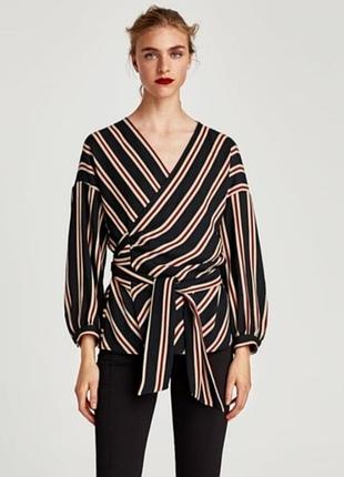 Блуза на запах zara