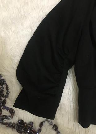 Укорочений чорний піджак6 фото