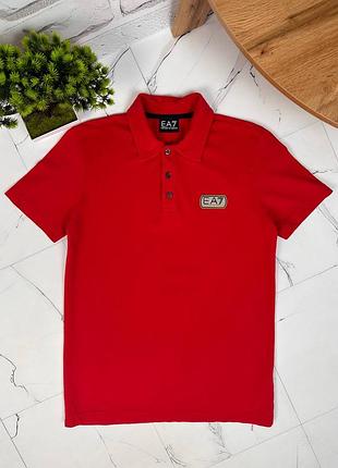 Футболка поло emporio armani ea7 красный размер s