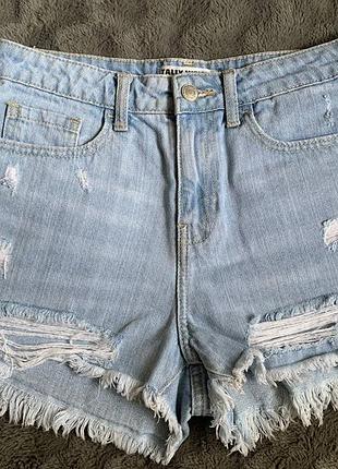👖 джинсові шорти tally weijl із рваними деталями