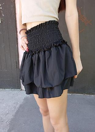Мини юбка с шортиками 6