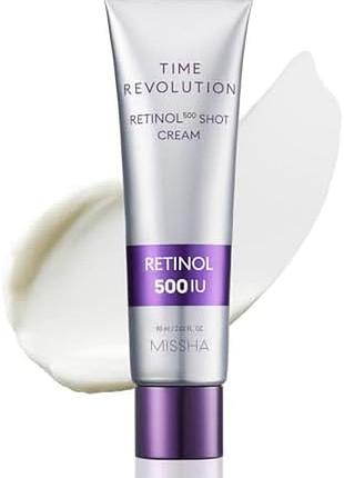 Missha time revolution retinol 500 shot cream крем для лица с ретинолом