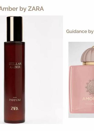 Розпив парфума zara stellar amber,
схожий на  guidance від amouage