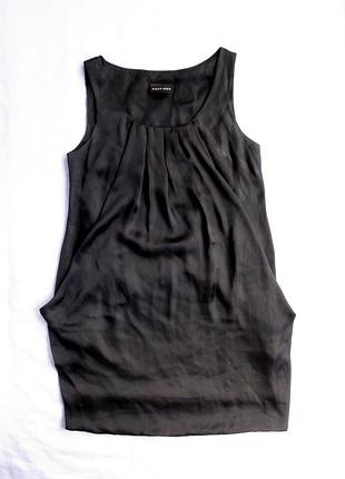 Блуза сарафан балахон west one миди, с карманами, легкая и свободная