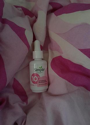 Сироватка для обличчя simple booster serum 10% niacinamide vitamin b3, 30 мл