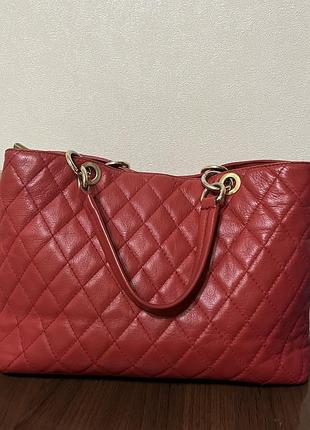 Фирменная  кожаная сумка