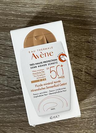 Avene eau thermale tinted mineral fluid spf 50+