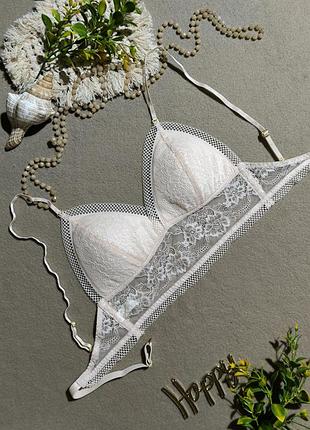 Бюстгальтер бралетт с кружевом