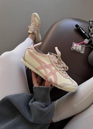 Кросівки asics onitsuka tiger light pink / cream premium
