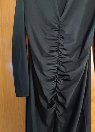 Стильное собранное, тянущее эластичное платье 3