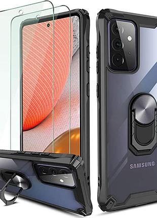 Чехол qhohq для samsung galaxy a72 4g/5g с защитным экраном из закаленного стекла