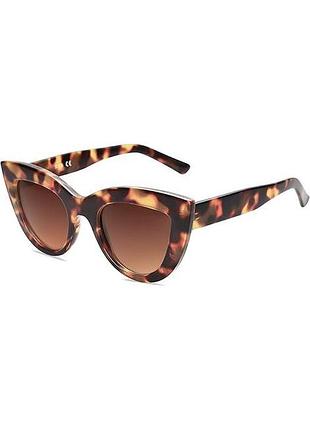 Sojos ретро солнцезащитные очки для женщин uv400 (градиентный коричневый, фиолетовый)