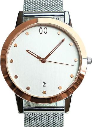 Кварцовий наручний годинник унісекс double zero нержавіюча сталь 316l