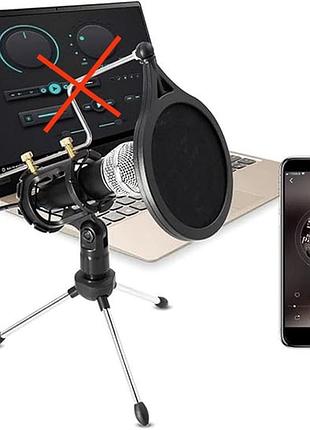 Профессиональный конденсаторный микрофон msudgh для записи, подкастов (новый, скидка, недокомплект)