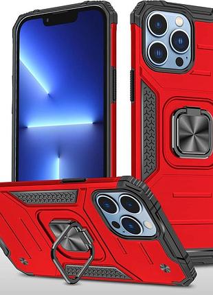 Чехол hitaoyou для iphone 14 pro max защитный чехол военного класса (красный)