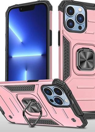 Чехол hitaoyou для iphone 14 pro max защитный чехол военного класса (розовый)