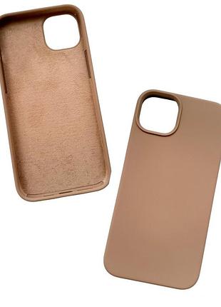 М'який чохол накладка xtcase для iphone 14 pro max (кавовий колір)