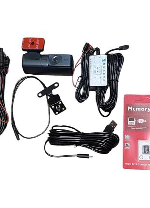 2k hd автомобільний відеореєстратор з wi-fi та g-сенсором, карта 64gb