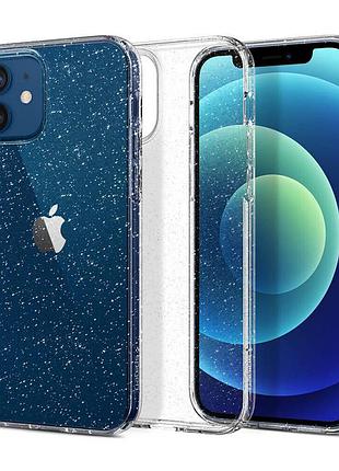 Кристально прозрачный чехол smobea для iphone 14 6.1 дюйма (блестки, прозрачный)