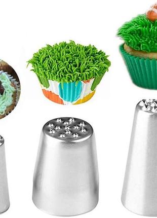 Symphony wire tips, насадки для декорирования из нержавеющей стали для глазури и фонданта (трава)