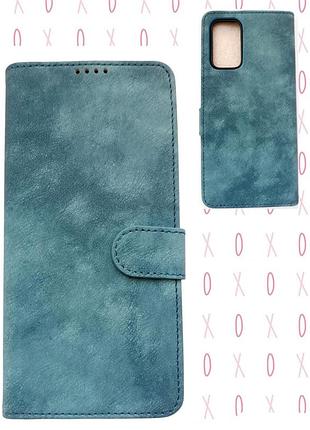 Матовый чехол книга jasonyu samsung galaxy a23 5g/4g (синий)