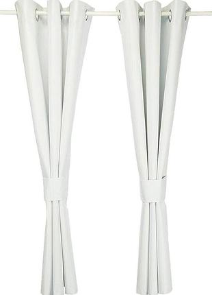 Комплект штор (2 шт) amazonbasics с термоизоляцией и затемнением с люверсами, 245 x 140 см, белый