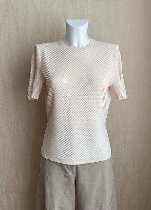 Marc cain, фактурна трикотажна футболка