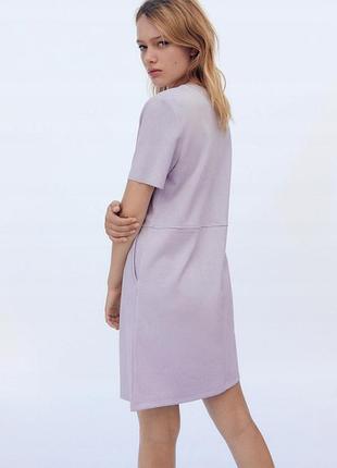 Новое свободное платье с карманами zara