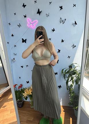 Довга спідниця плісе