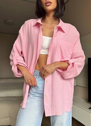 Рубашка льняная цвета в ассортименте