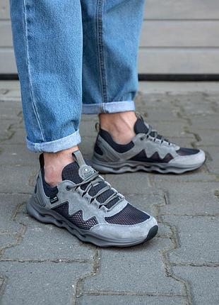 Кроссовки мужские сетка 592016 серые