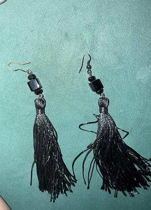 Серьги кисточки
