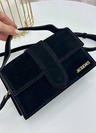 Замшева сумка жак мю люкс
