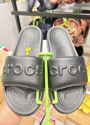 Жіночі шльопанці чорні  time crocs women's time crocs all day slide black